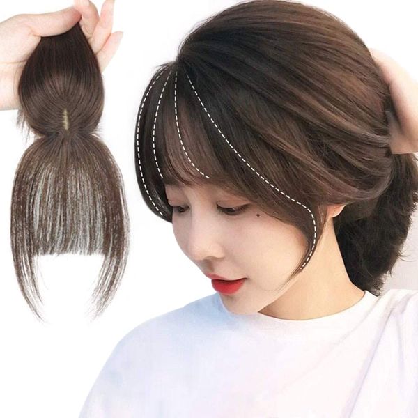 Bangs Wig, 3D, Hairpiece, Partial Wig, With Whorl, Popular, See-Through, 3 Pieces, Hand Planted, Small Face, Breathable, Heat Resistant, Point Wig