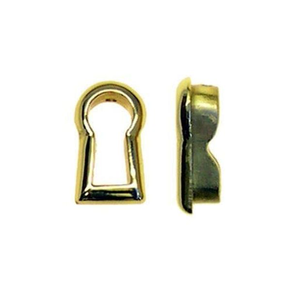 Van Dyke's Restorers Keyhole Covers, Restorers Classic Solid Brass Keyhole Insert, Lacquered Polished Brass