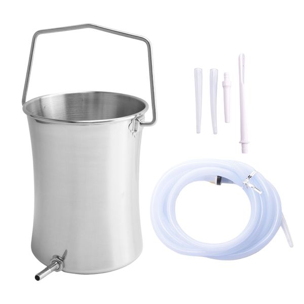 2L Health Stainless Steel Enema Bucket Suitable for Colon Cleansing Reuse9148-