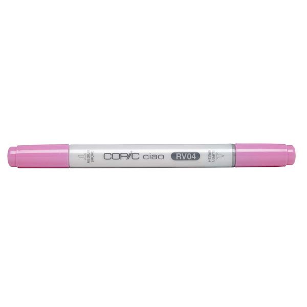 COPIC Ciao Coloured Marker Pen - (RV-04) Shock Pink, For Art & Crafts, Colouring, Graphics, Highlighter, Design, Anime, Professional & Beginners, Art Supplies & Colouring Books