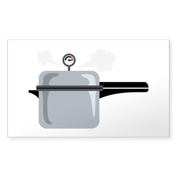 CafePress Pressure Cooker Dish Sticker Rectangle Bumper Sticker Car Decal