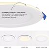 12 Pack 9W 4 Inch 5CCT Ultra-Thin LED Panel Ceiling Lighting with Junction Box