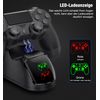 HELLCOOL Ladestation für PS4 Controller, Ladestation mit 2Std Schnelllade/LED Anzeige für Playstation 4/PS4 Slim/PS4 Pro Wireless Controller