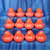 One Dozen 12 Floating Red Rubber Ducks Duck New