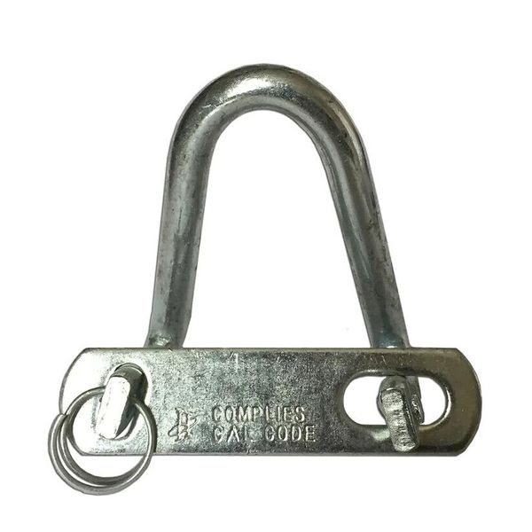 Garage Door Spring Containment W-Hook L Plates And Keeper Rings 2-Pack Accessory