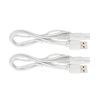 Flawless Legs Charger Cord, Replacement for Finishing Touch Flawless Legs Razor Shaver, Women Electric Trimmer - 5V USB Power Cord (2-Pack, White)