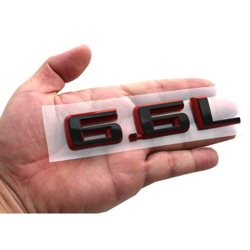 6.6L V8 Hood Emblem Badge for Silverado Sierra