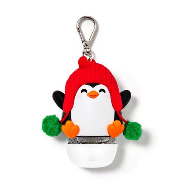 Limited Brands Bath Body Works Hand Sanitizer Holder Holiday Penguin