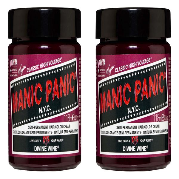 Manic Panic Divine Cruelty-Free, Vegan & Vibrant Vin 2 x 118ml