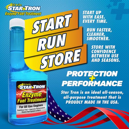 STAR BRITE Star Tron Enzyme Fuel Treatment - Concentrated Formula 32 Ounce - Treats 512 Gallons,Blue