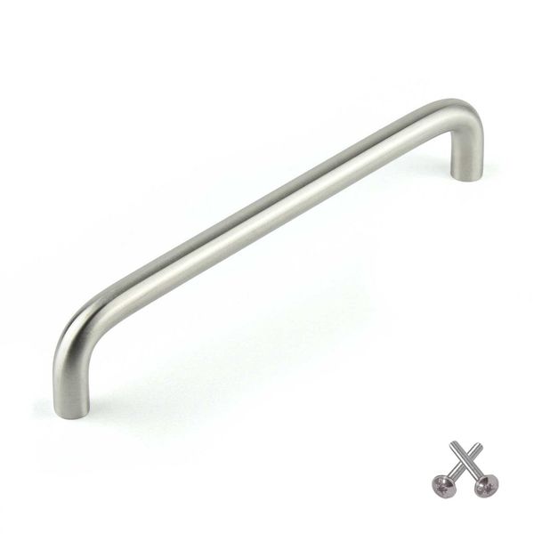 D Bow Kitchen Cabinet Door Handle, Cupboard Drawer Bedroom Furniture Handles Stainless Steel 96mm