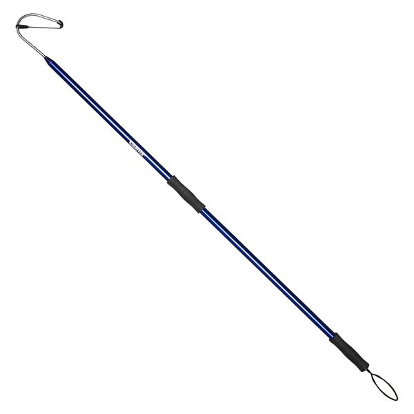 GAFFER SPORTFISHING Aluminum Fish Gaff with Sharp Stainless Steel Fishing Spear Hook | Lightweight Sturdy Fishing Pole |Grips, Lanyard, and Convenient Saltwater Fishing Accessories - 54” (Blue)