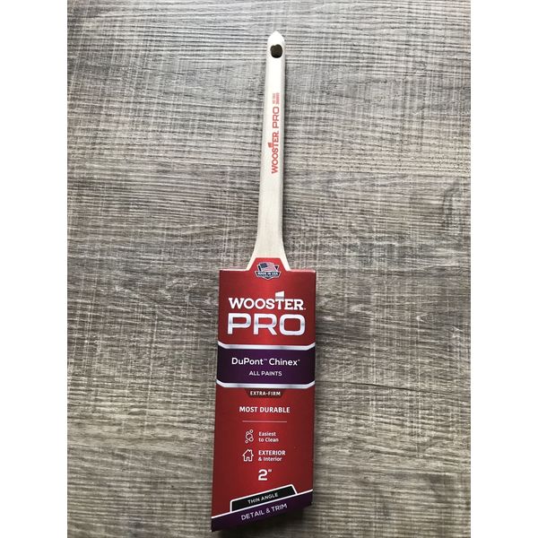 Wooster Pro DuPont Chinex Extra-Firm Thin Angle Paint Brush 2” #368889