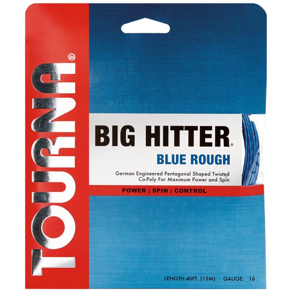 Tourna Big Hitter Blue Rough 16g Set Maximum Spin Polyester Tennis String