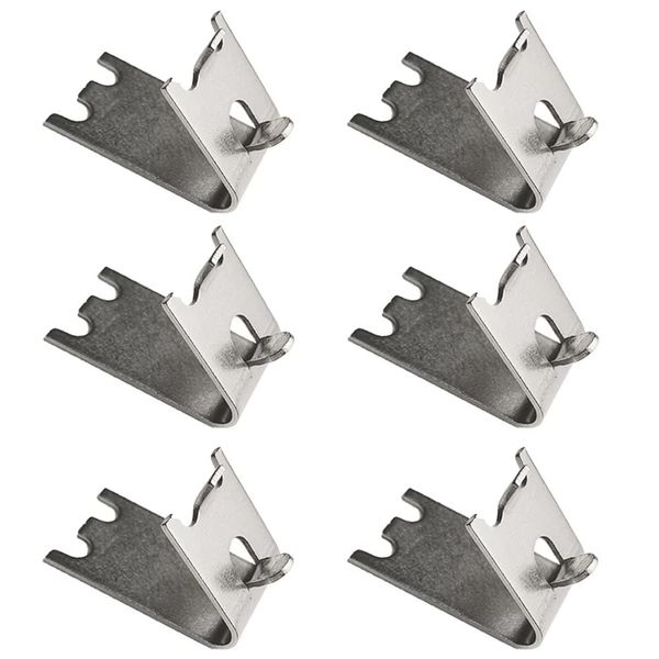 6 Pcs Freezer Shelf Clip Freezer Shelf Brackets Stainless Steel Durable Fridge Shelves Refrigerator Accessories Suitable for Refrigerator Freezer