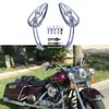Motorcycle Skull Head Rearview Side Mirrors For Harley Davidson Road Glide Dyna