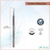 Dental Care Tool Explorer #9 to Remove Plaque and Tartar at Home Made of Stainless Steel with Precision Tips Knurled Handle Design for Firm Grip to Remove Teeth Stain Pet Oral Hygiene Care