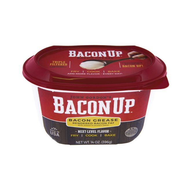 Bacon Up Bacon Grease Rendered Bacon Fat for Frying, Cooking, Baking, 14 ounces