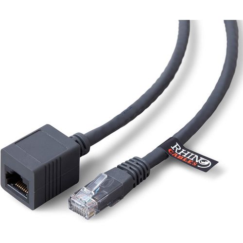 rhinocables Ethernet RJ45 Extension Cable CAT5e CAT6 Network Internet Extender Male to Female Patch Cord Connecter UTP (10m, CAT6)