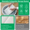 4Pcs Clothes Storage Bins - Foldable Fabric Container Cube Box - Stackable Linen