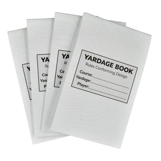 Score Snapshot - Golf Yardage Books (4 Pack) - 4 inches x 6.5 inches - Fit Most Scorecard Holders and Yardage Book Covers - Rules Conforming - Golf Tournament Yardage Books