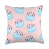 Cute Cake with Icing and Cherries Throw Pillow