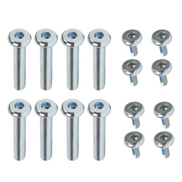 Dime Bag Hardware Inline Skate Axles 8-Pack 30mm Rollerblade Replacement Nuts and Bolts