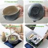 Matcha Whisk Set Black,7 Pcs Matcha Set,Matcha Kit for Ceremony,Matcha Tea Se...