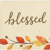 Creative Converting Thankful Beverage Napkins, 5", Multi-color