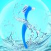 Lit-Pack Denture Clean Toothbrush for Denture Care Tool w/Multi Layered Hard Bristles Dual Hard Bristle for False Teeth Superb Total Cleaning