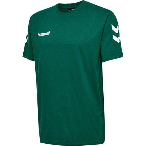 Hummel Men's HMLGO Short Sleeve Cotton T-Shirt, green, s
