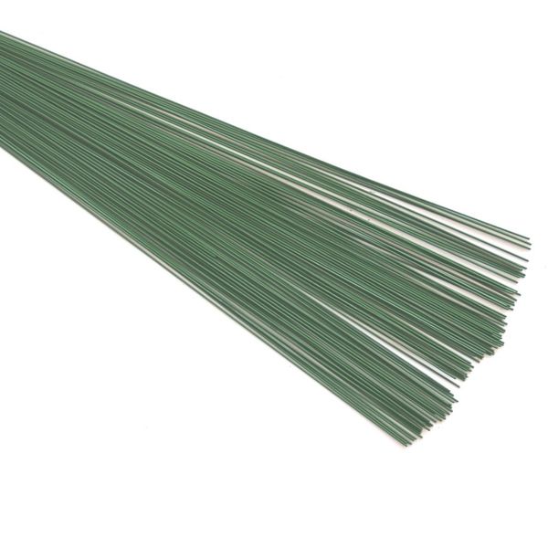 FLORIST, FLORAL GREEN STUB WIRE (0.9mm) 20swg x (255mm) 10" 78 grms approximatly 65 pieces. IDEAL FOR THE CRAFS PERSON FOR FLOWERS ARRANGING