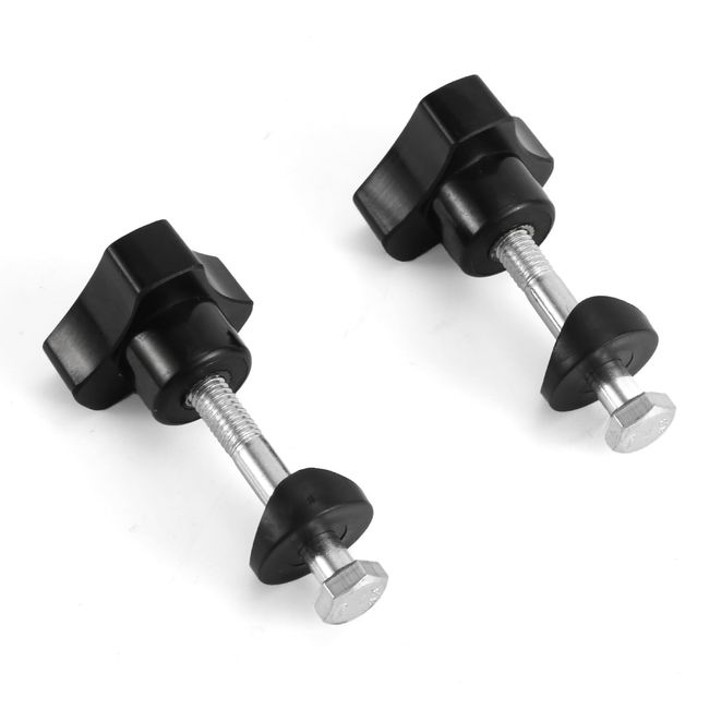 PEUTIER 2 Sets Replacement Arm Adjustment Knobs, Rollator Walker Replacement Knobs Comfortable Replacement Knobs Drive Rollator Knob Universal Rollator Parts Knobs for Rollator (Black)