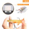 DONQL 10 Pieces Soft Fishing Lures with Box, Lifelike T-Tail Perch Lures Up to 30M Casting Distance Trout Fishing Lures for Freshwater and Saltwater Fishing Lures with Sharp Treble Hooks