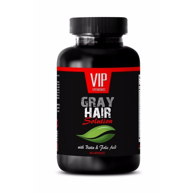 Biotin hair-GRAY HAIR SOLUTION  DIETARY SUPPLEMENT-Restore natural hair 1 Bott