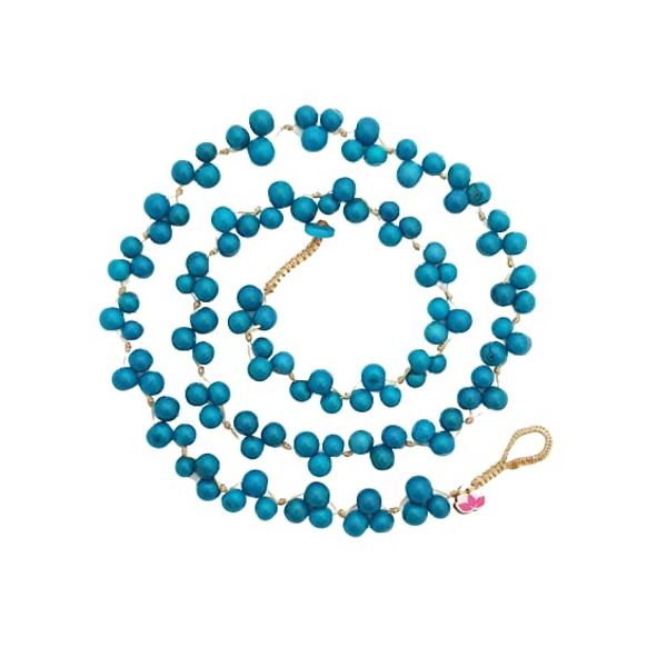 Acai Berry Long Necklace - Cool Colours (Aqua)