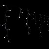 WeRChristmas Snowing Icicle Christmas Lights String with 360-LED Chasing/Static Settings with 19 m Cable - White