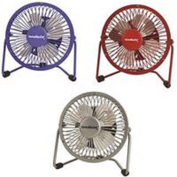 NEW POWERZONE FE-20 ASSORTED COLOR 4" SINGLE SPEED ELECTRIC FAN 6455729