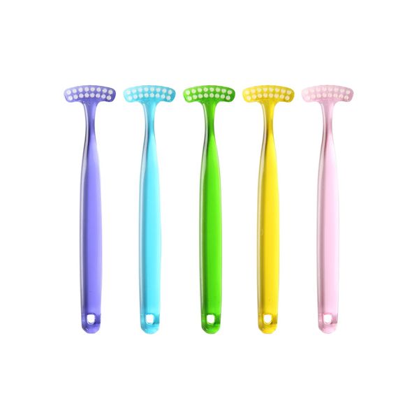 LAPIS: LA-160 Tongue Brush, Tongue Cleaner, Tongue Paint, Dental Recommendation, Infections Prevention, Oral Care, Oral Odor Prevention, Tongue Moss, 5 Assorted Pieces