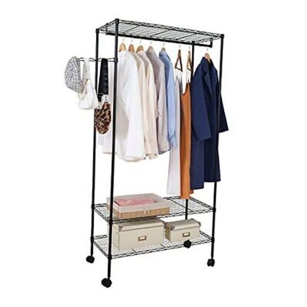 Heavy Duty Clothing Garment Rack, Freestanding Clothing Rack, Portable Closet