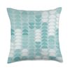 Half Moon Rising Teal Throw Pillow