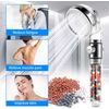 Omasi Shower Head with Stop Key 3 Modes Adjustable High Pressure Water Saving Handheld Shower Head