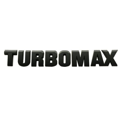 1pc New Hood Letter Logo Emblem Badge Adhesive Nameplate Compatible with 2024-2025 Silverado Turbo-max 85079242 (Matte Black)