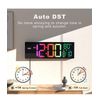 JALL 16" Large Digital Wall Clock with Remote Control, Dual 16 inches, Black 