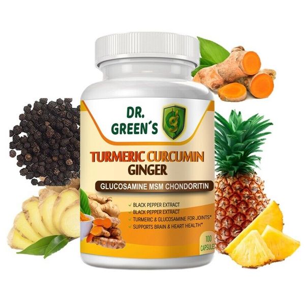 Glucosamine with Chondroitin Turmeric MSM Triple Strength black pepper ginger