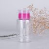 Leevia 2 Pcs 180ml Nail Polish Remover Pump Dispenser Push Down Cleanser Bottle Nail Polish Remover Liquid Bottle Container for Nail Polish and Makeup Remover Nail Art Tool Travel Set