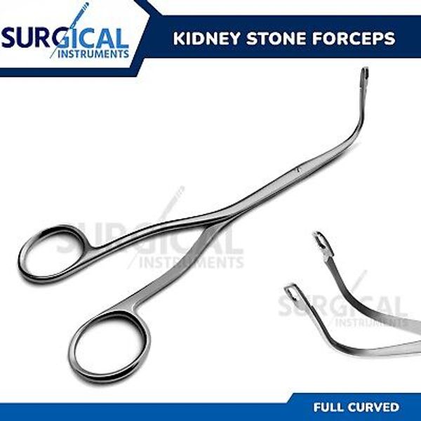 Randall Kidney Stone Forceps Full Curved Surgical & Veterinary Instruments