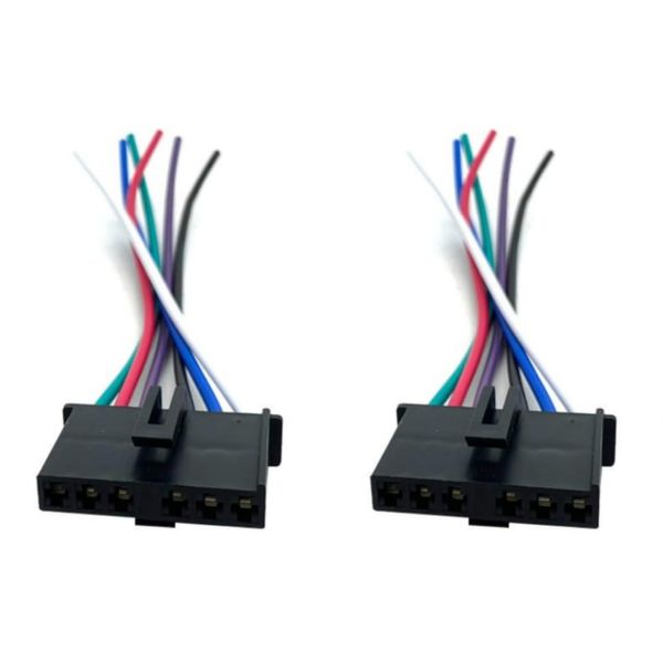 2pcs Rear Tail Light Wiring Harness Connector Plug for Ford Transit MK6 MK7