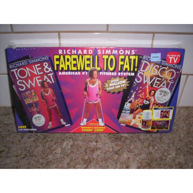 1996 Richard Simmons Farewell To Fat Tone Sweat Disco Tonin Cord Fitness System