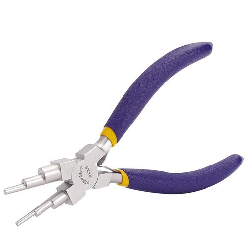 BENECREAT 6 in 1 Bail Making Pliers 6Inch Carbon Steel Wire Forming Bail Making Shaping Jump Ring Pliers for Jewelry Crafts Making, 3mm to 10mm